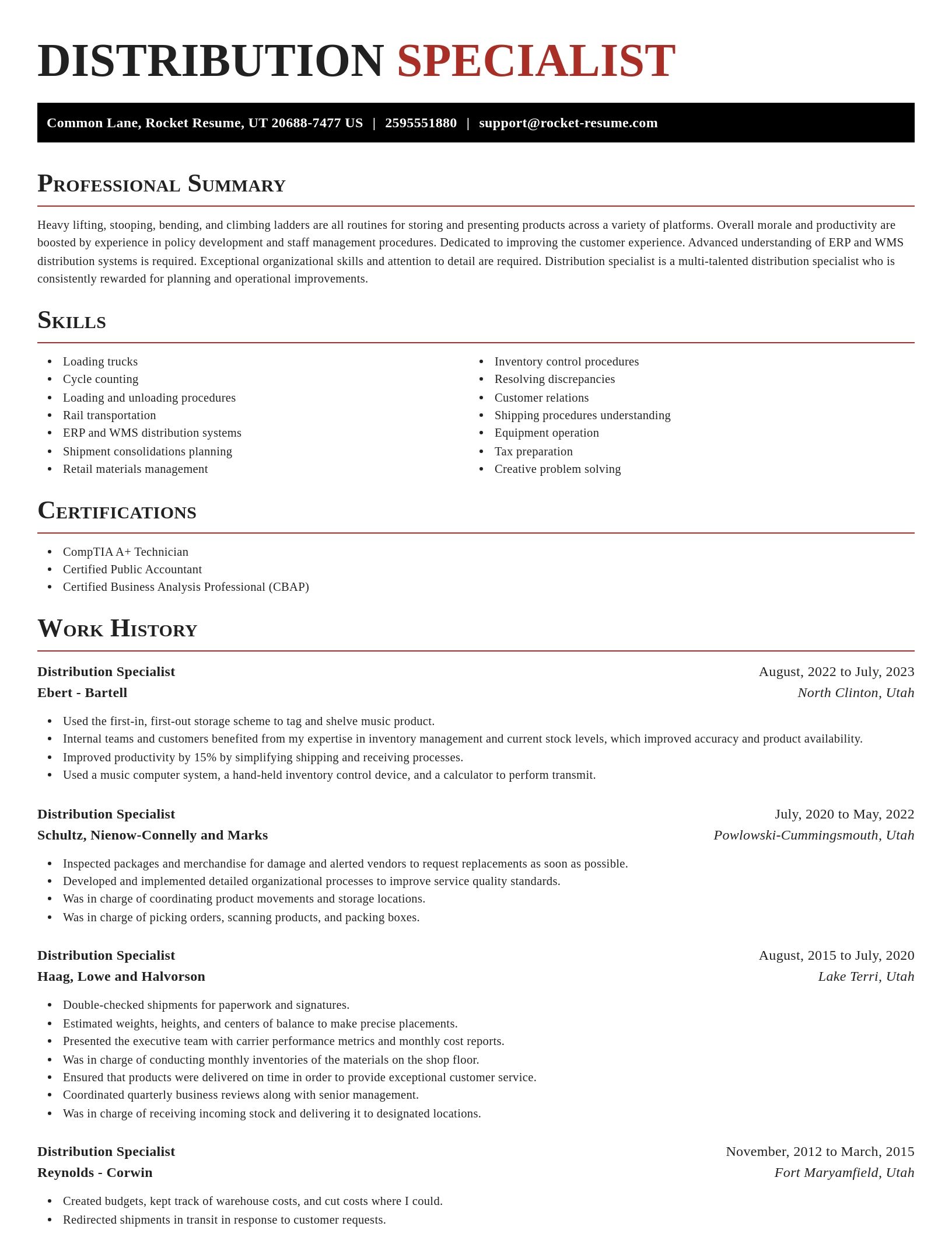 Exquisite resume template