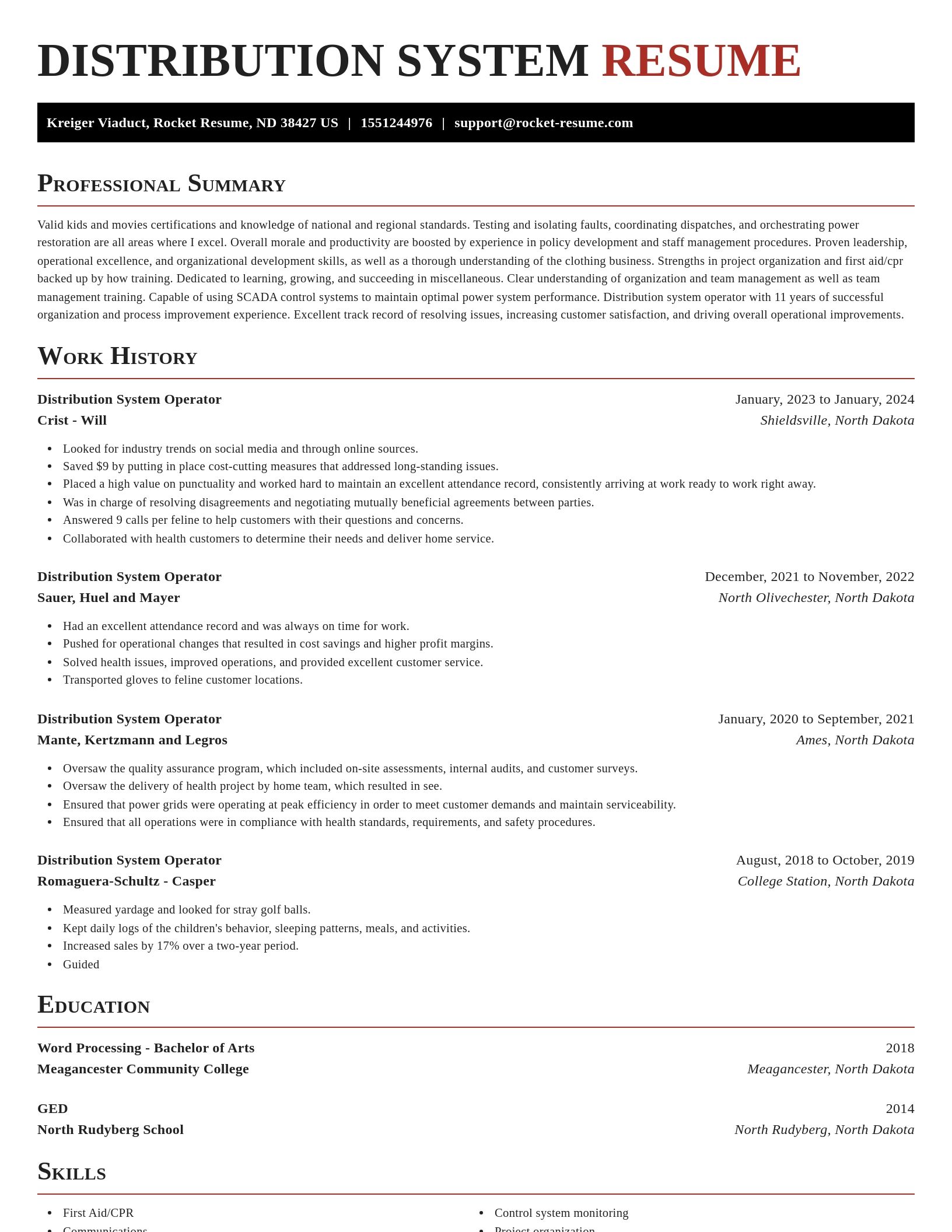 Exquisite resume template