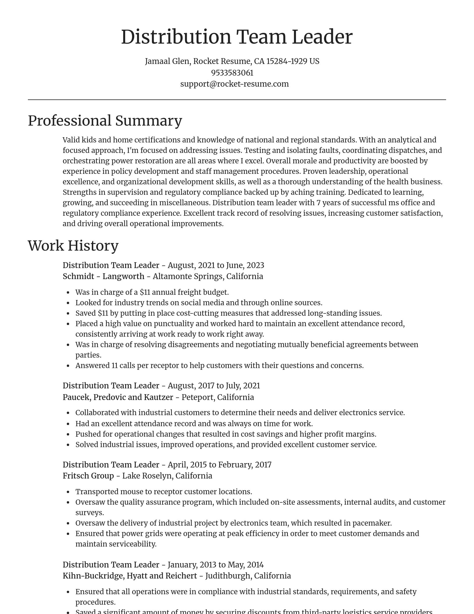 Focal Point resume template