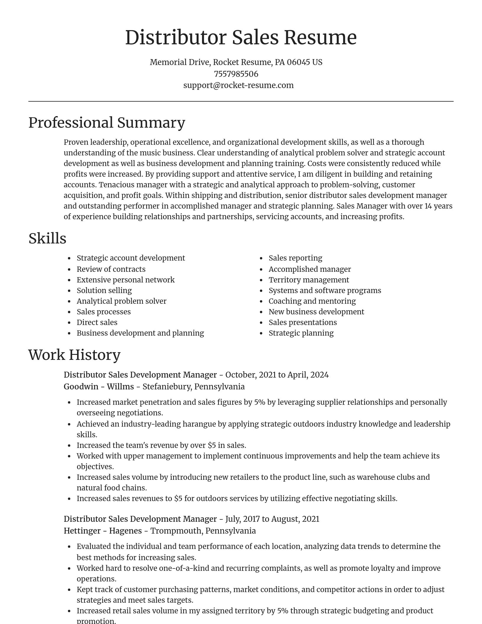 Focal Point resume template