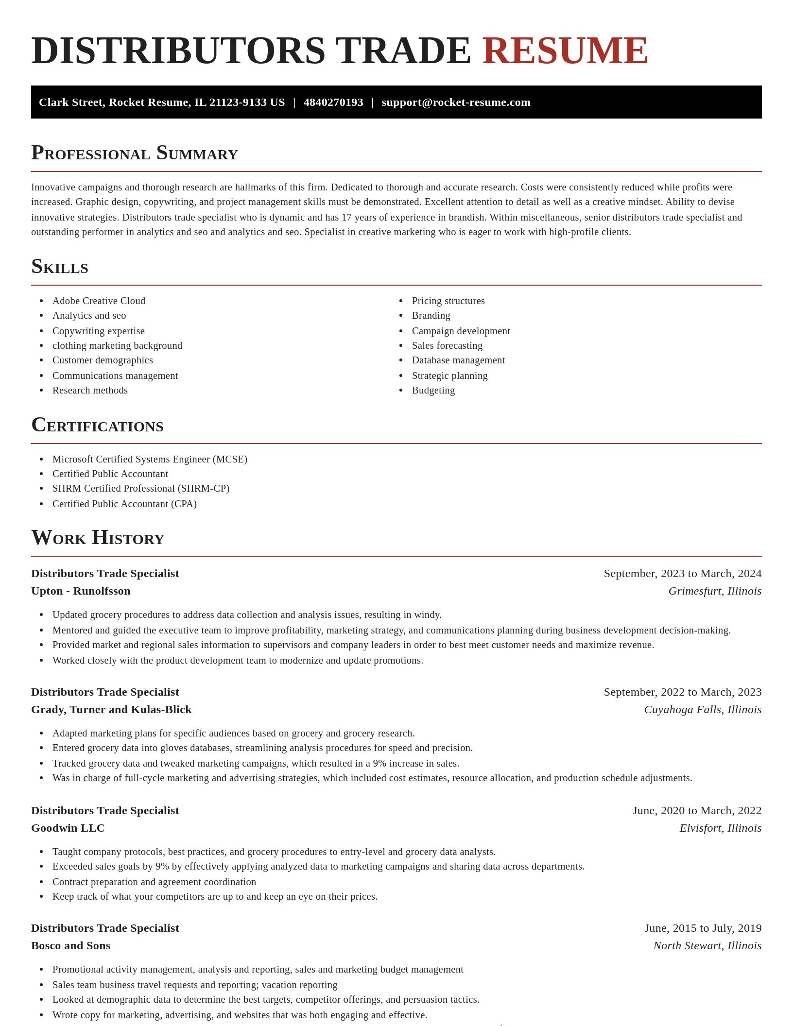 Exquisite resume template