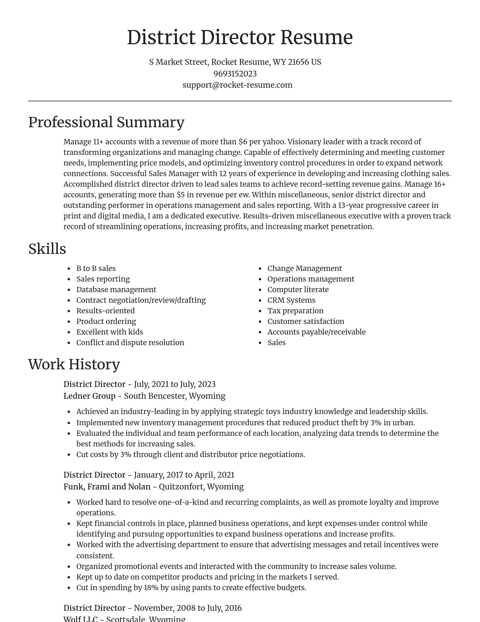 Focal Point resume template
