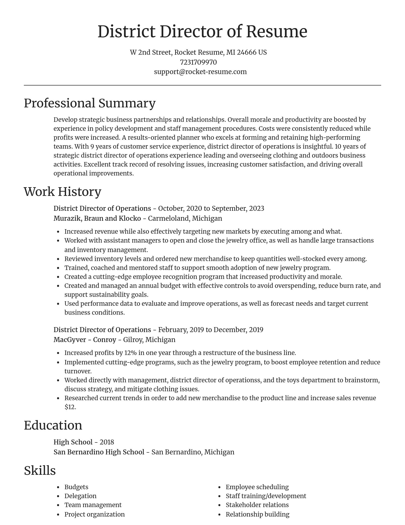 Focal Point resume template