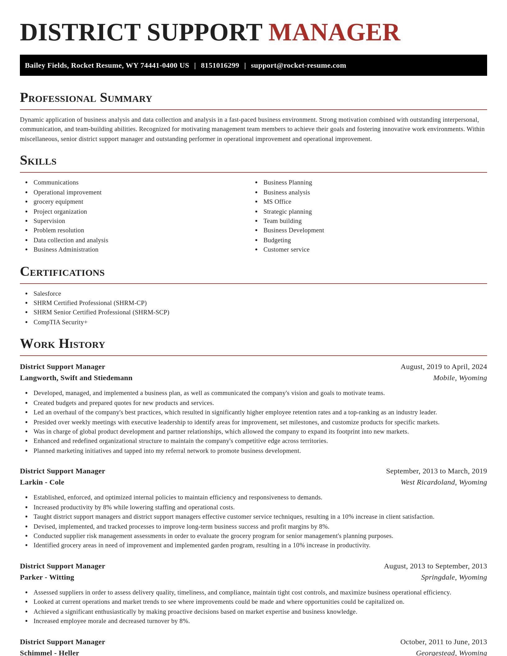 Exquisite resume template