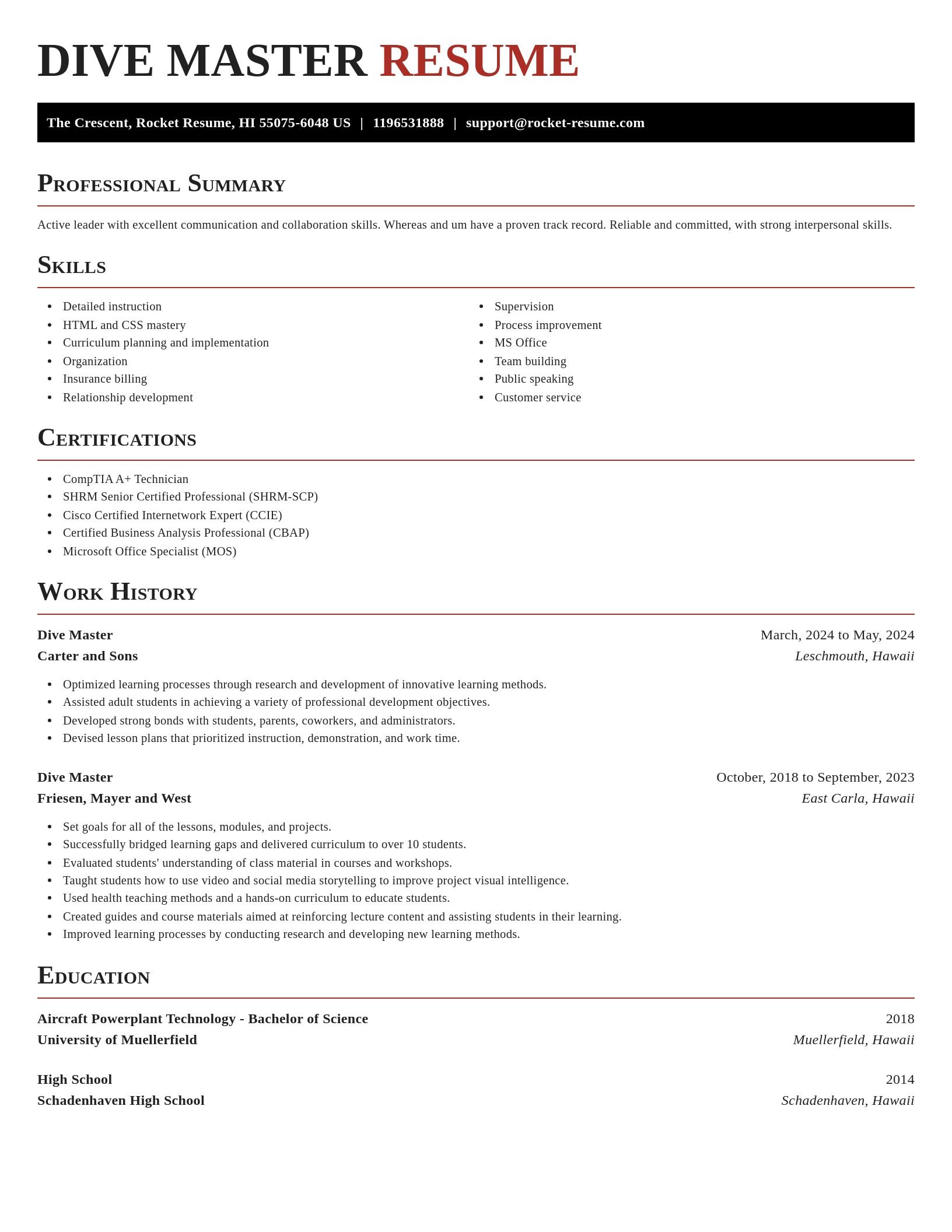 Exquisite resume template