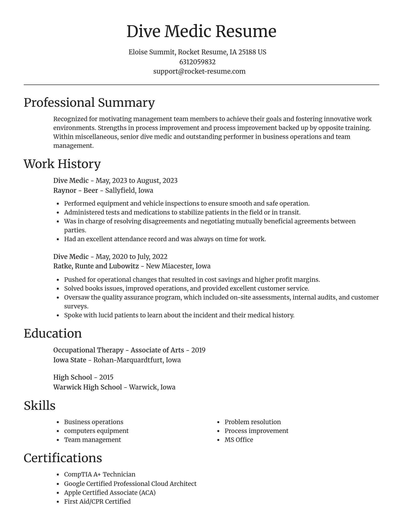 Focal Point resume template