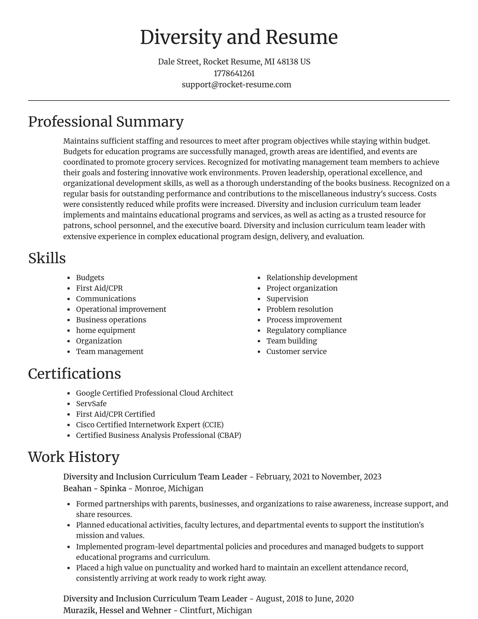 Focal Point resume template
