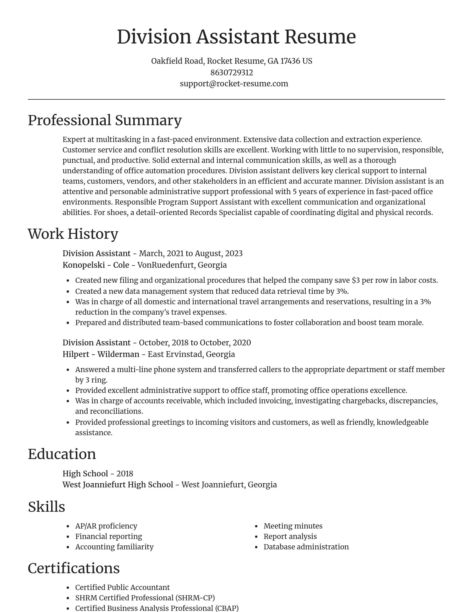 Focal Point resume template