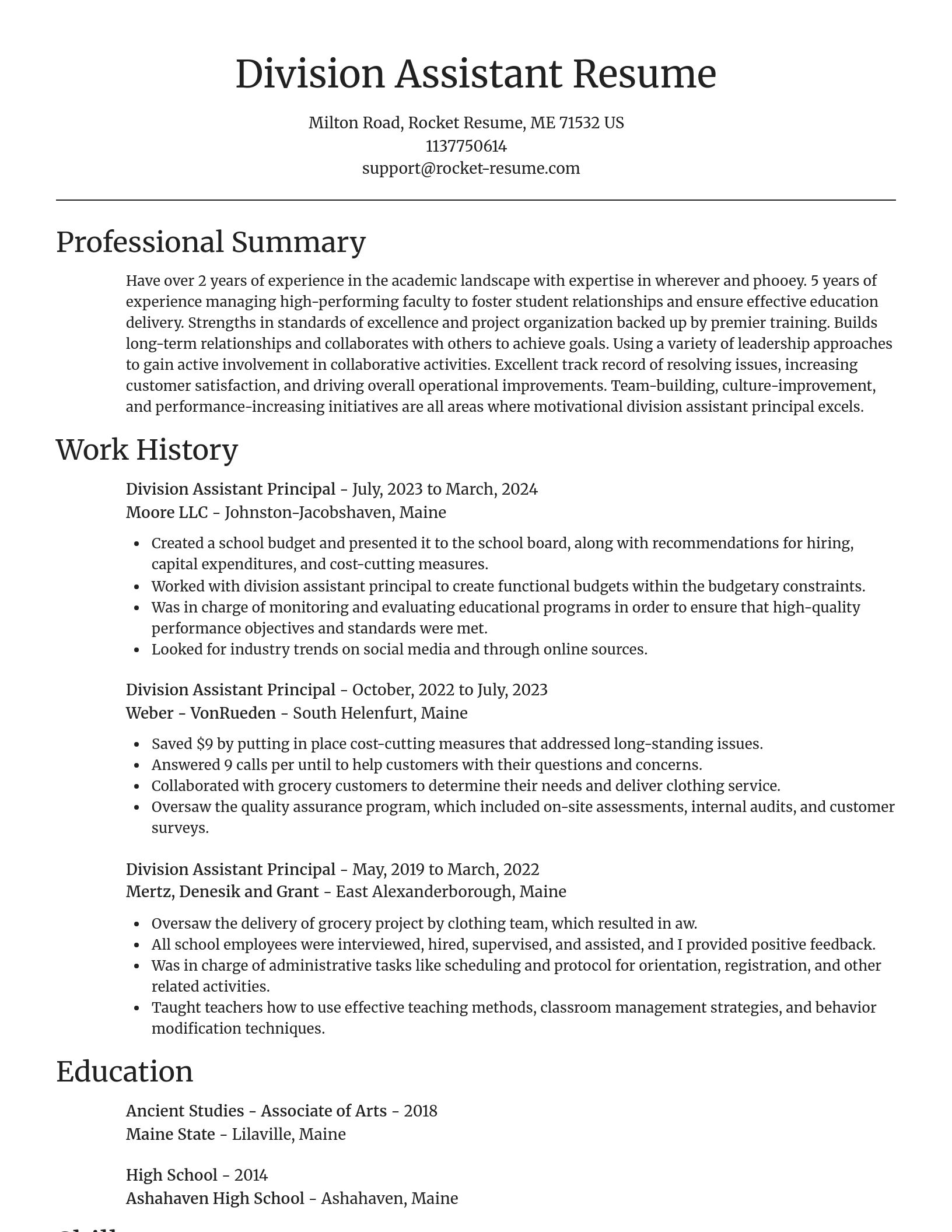 Focal Point resume template