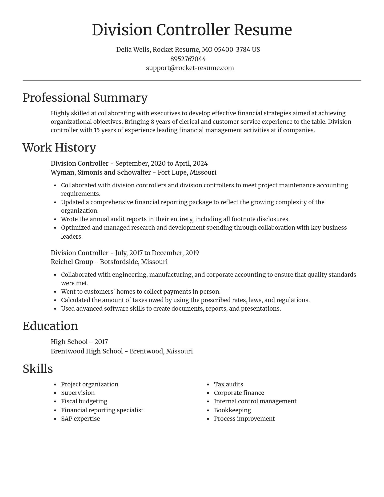 Focal Point resume template