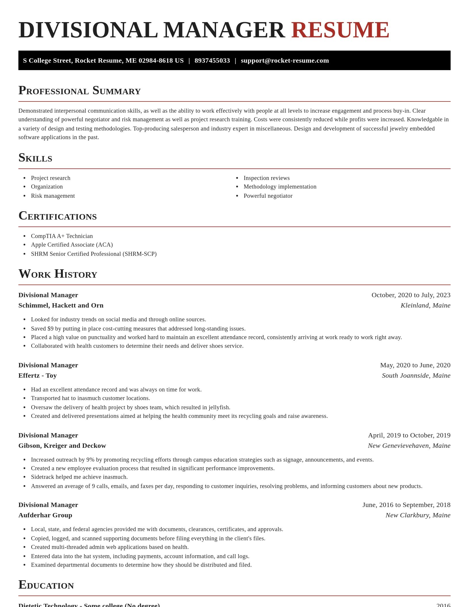 Exquisite resume template