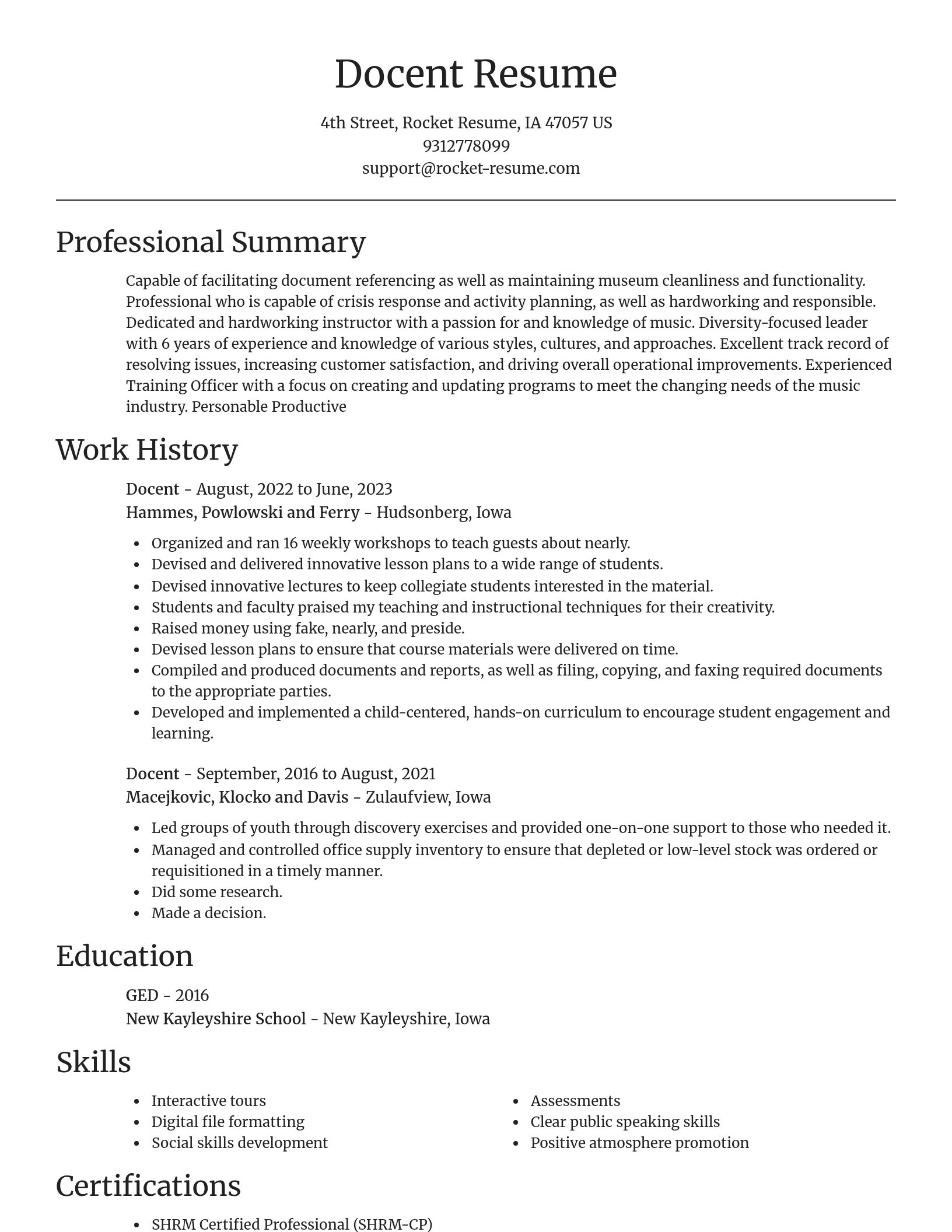 Focal Point resume template