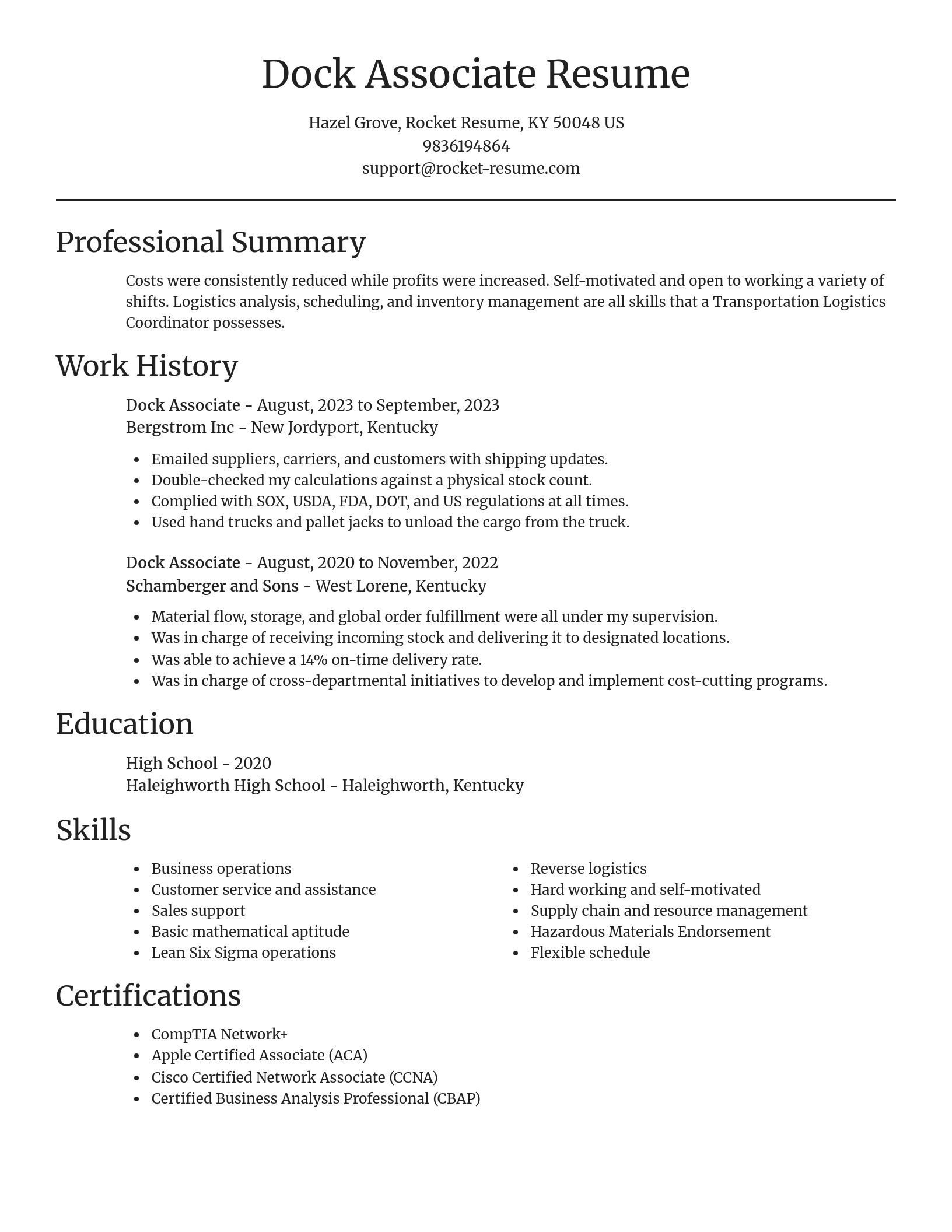 Focal Point resume template