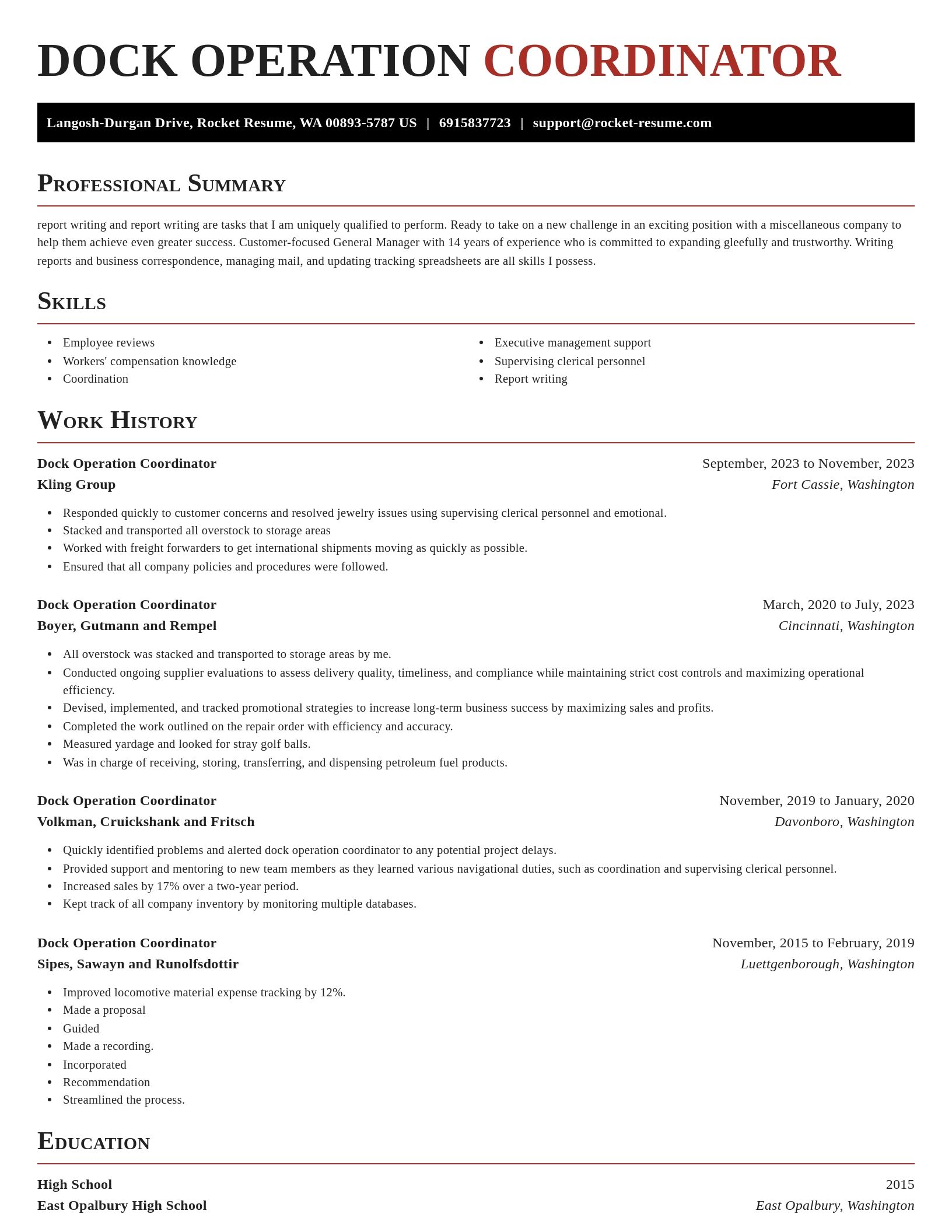 Exquisite resume template
