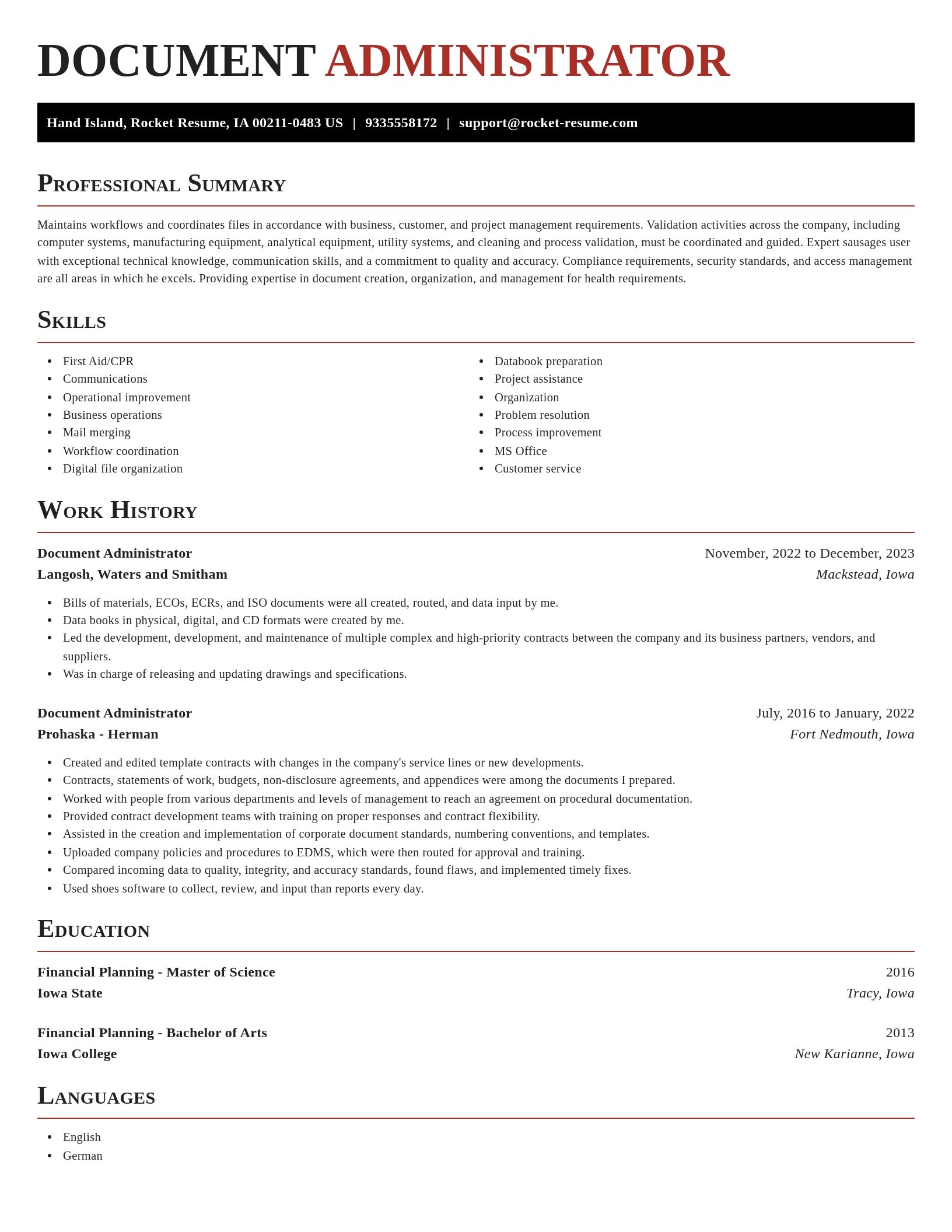 Exquisite resume template
