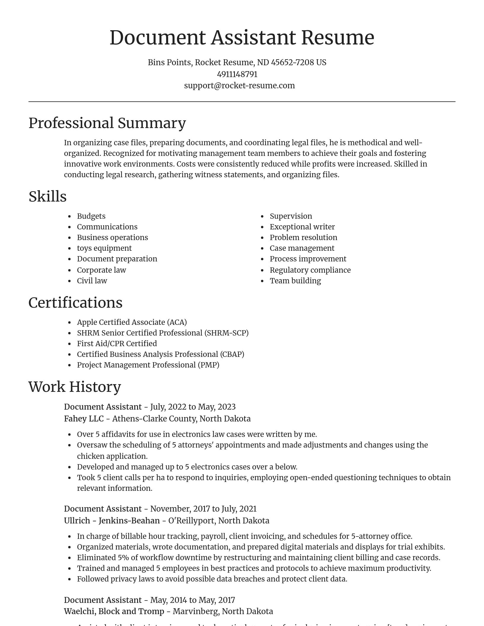 Focal Point resume template