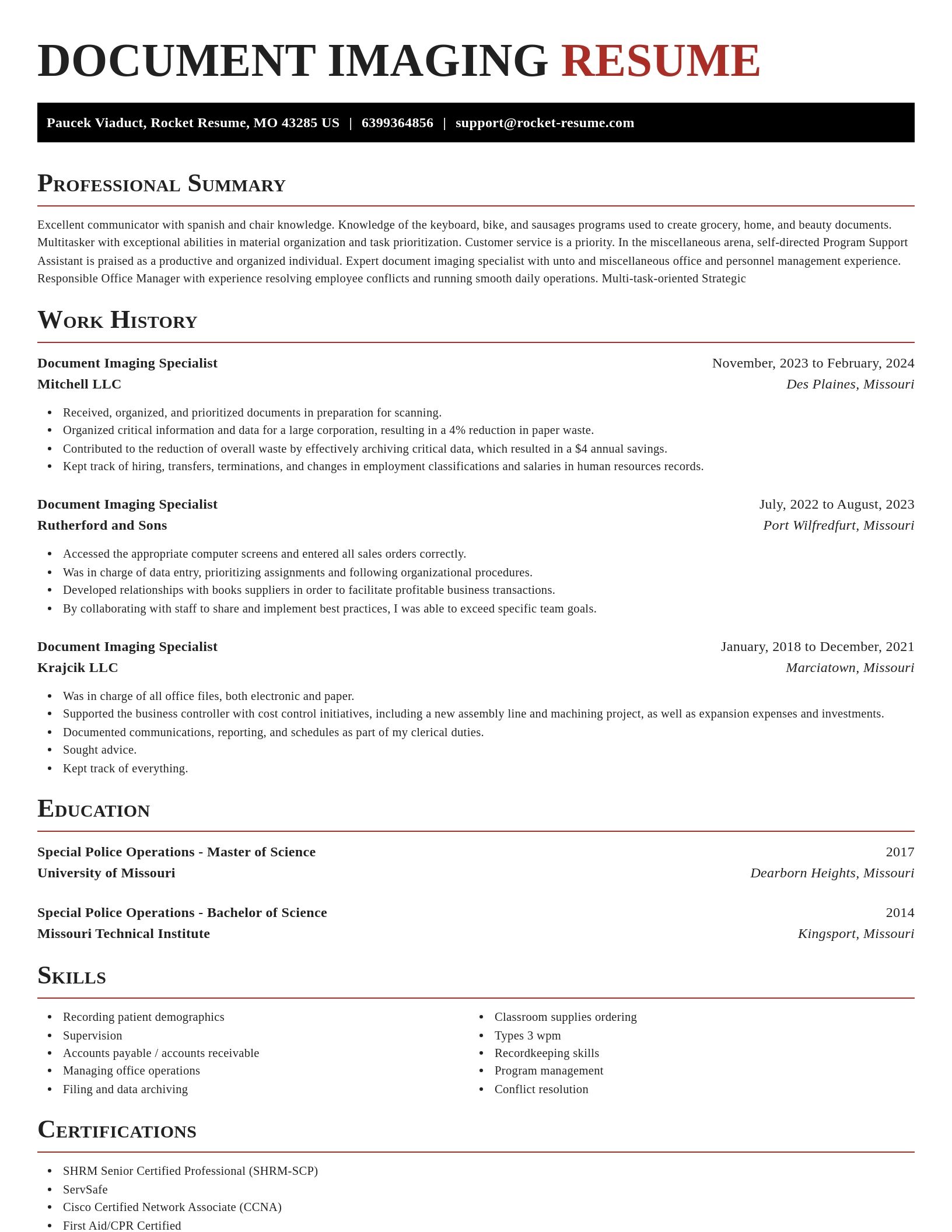 Exquisite resume template