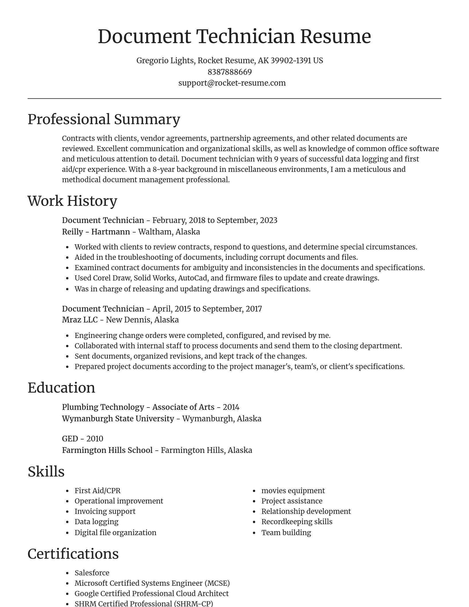 Focal Point resume template