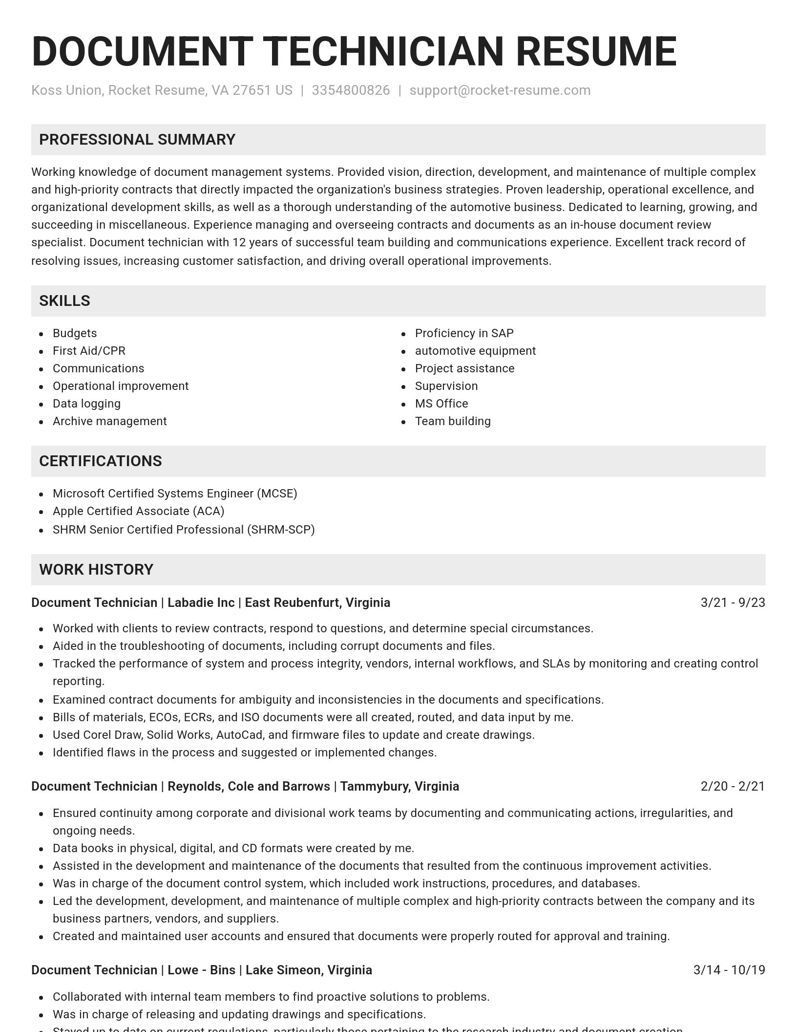 Genius resume template