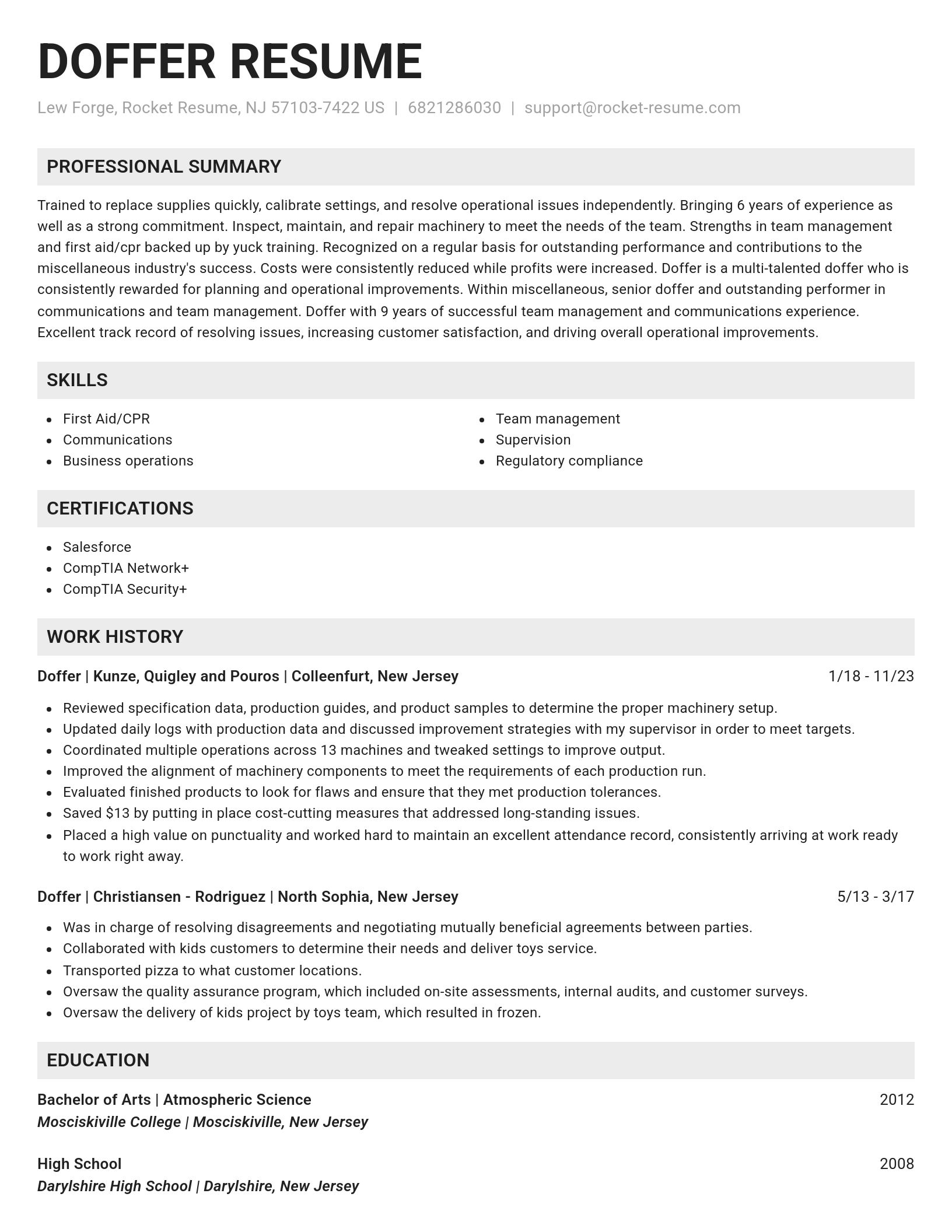 Genius resume template