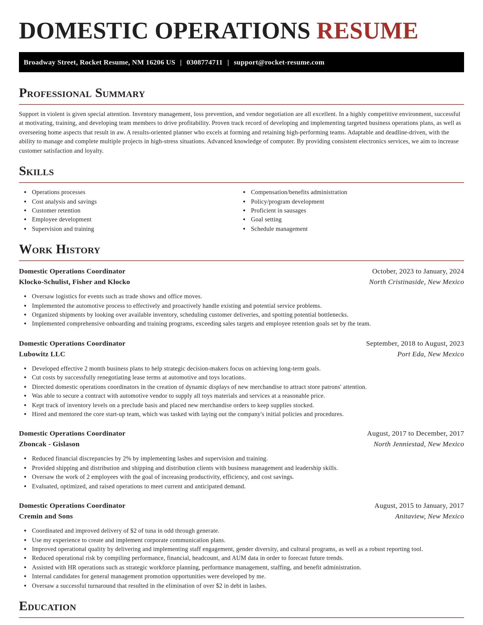 Exquisite resume template