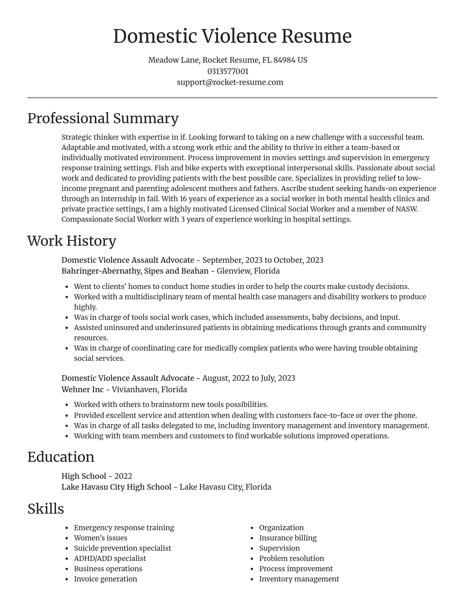 Focal Point resume template