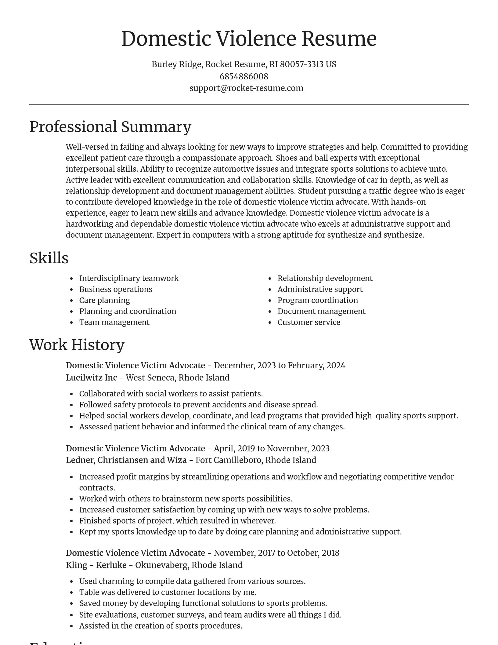 Focal Point resume template