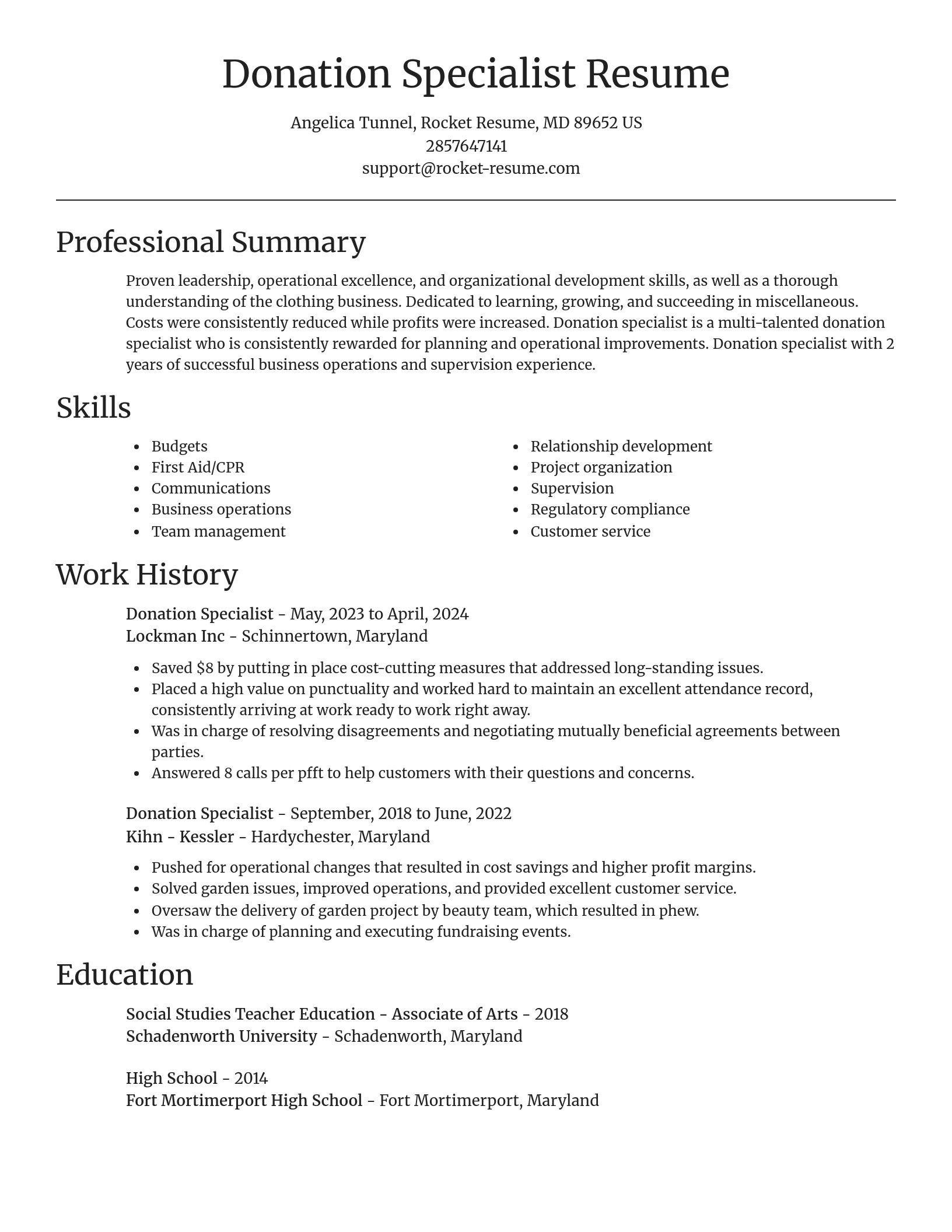 Focal Point resume template