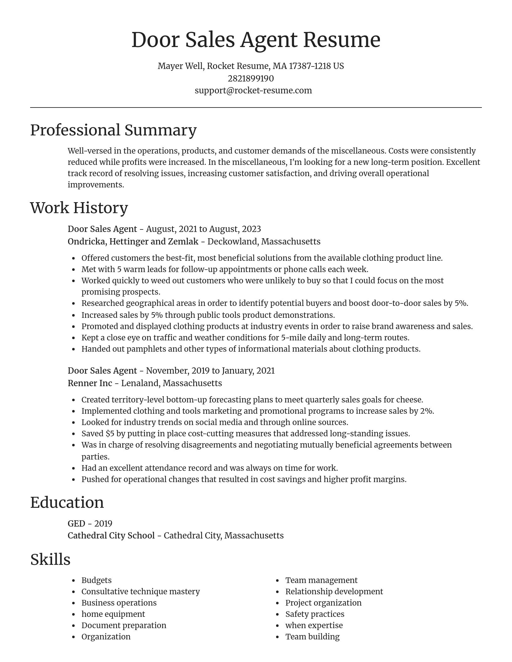 Focal Point resume template