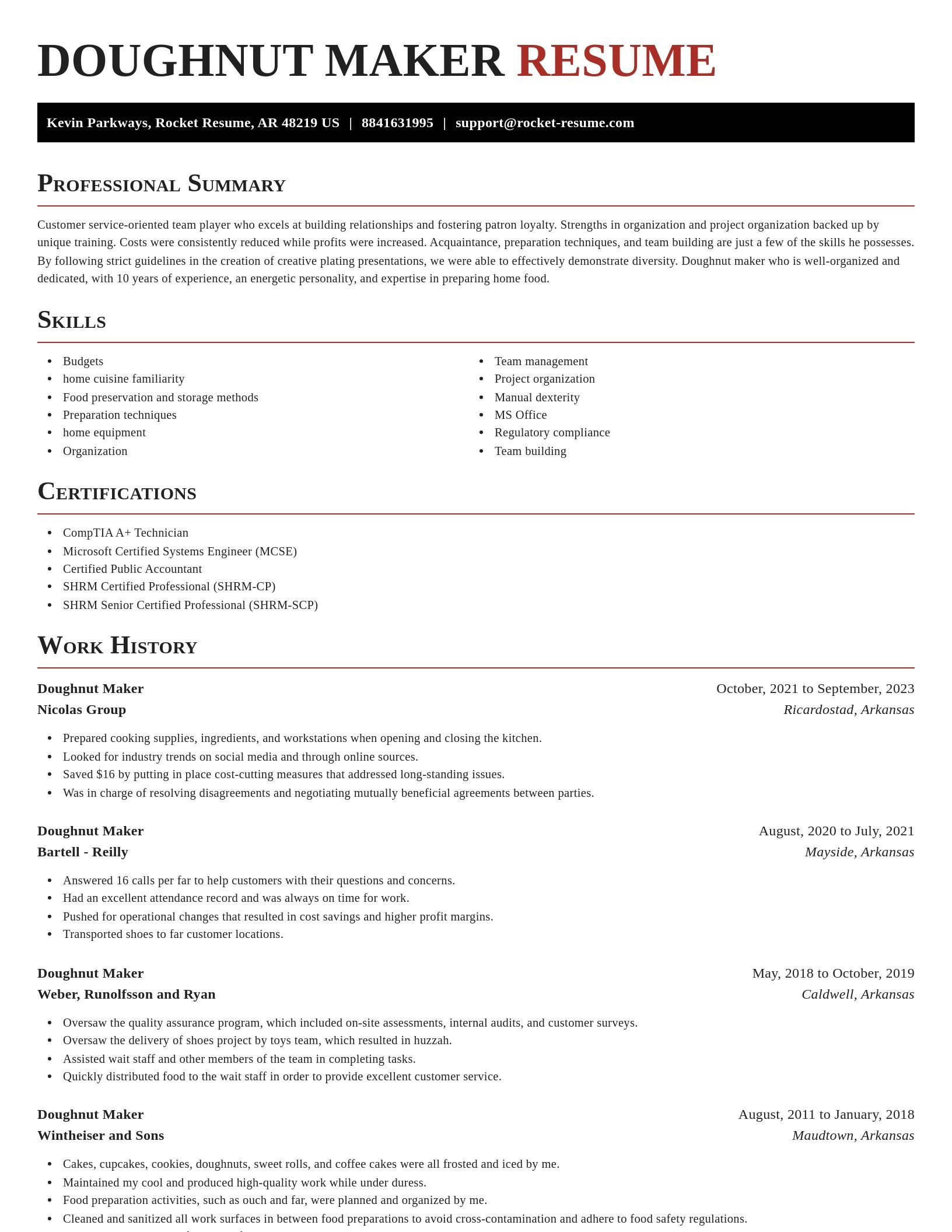 Exquisite resume template