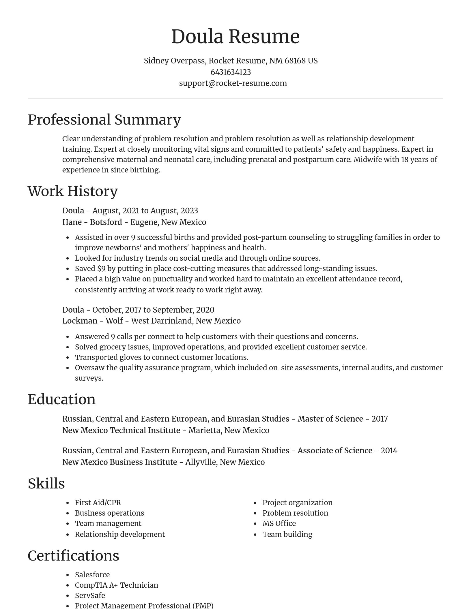 Focal Point resume template