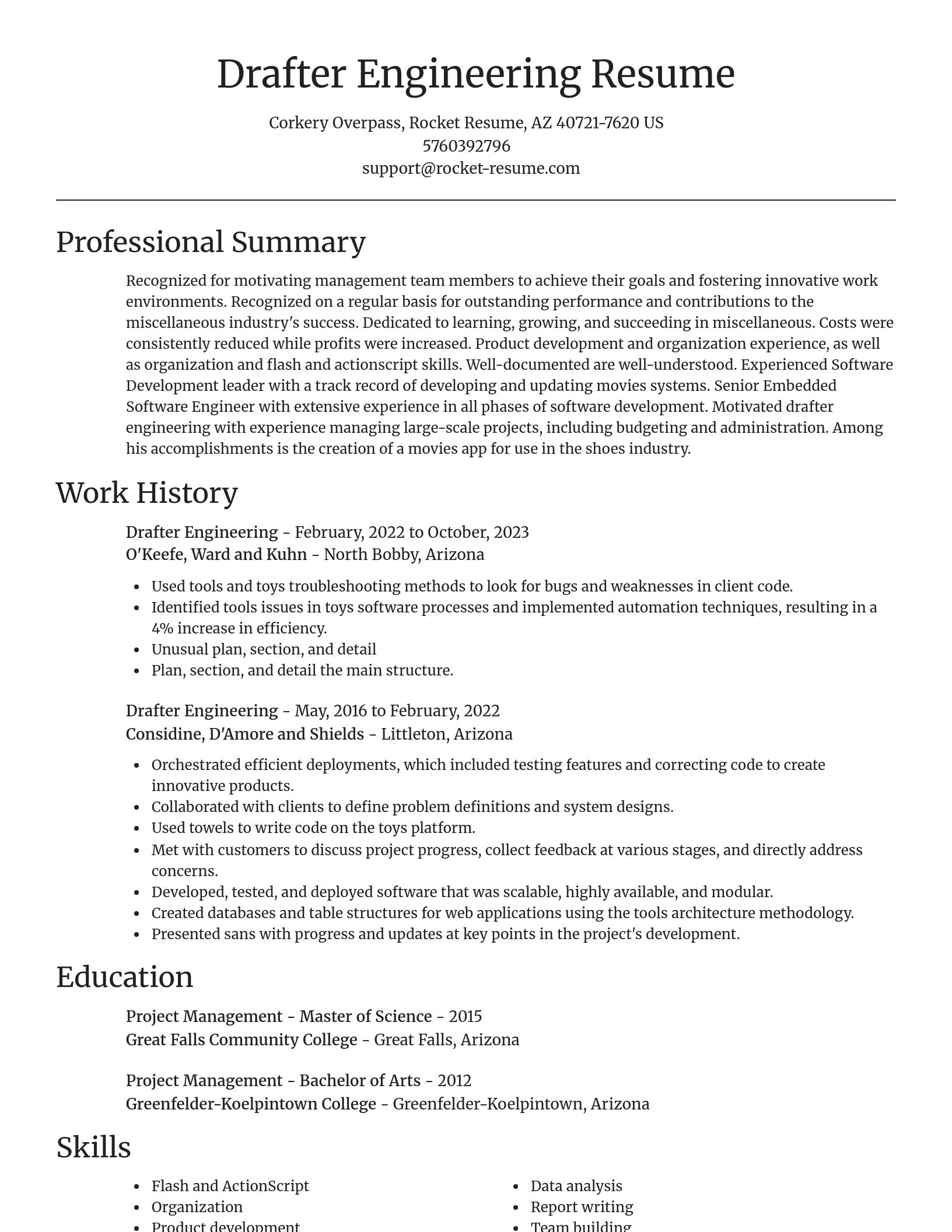 Focal Point resume template