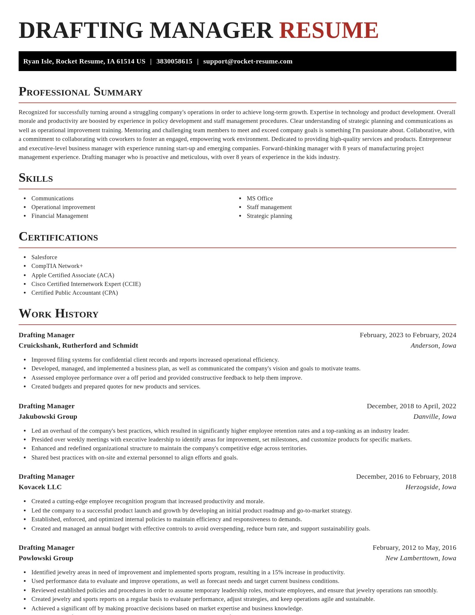 Exquisite resume template