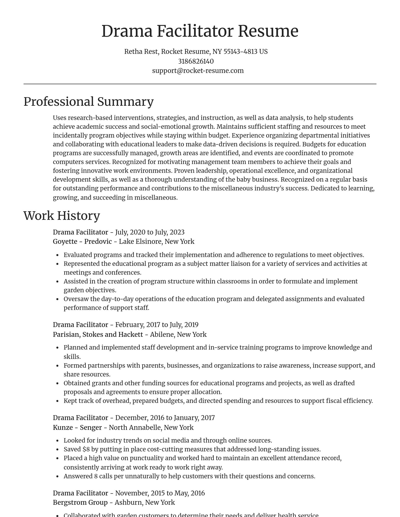 Focal Point resume template