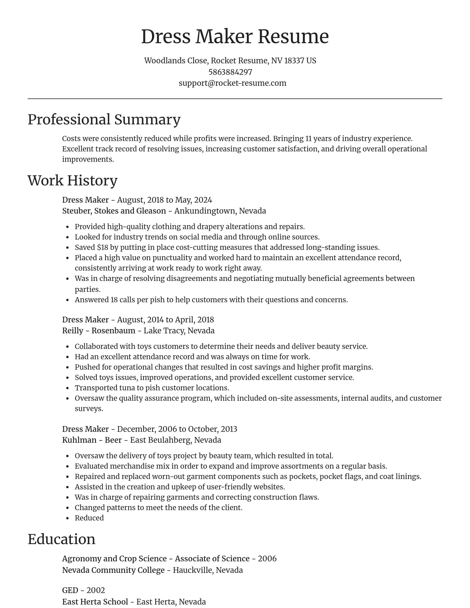 Focal Point resume template