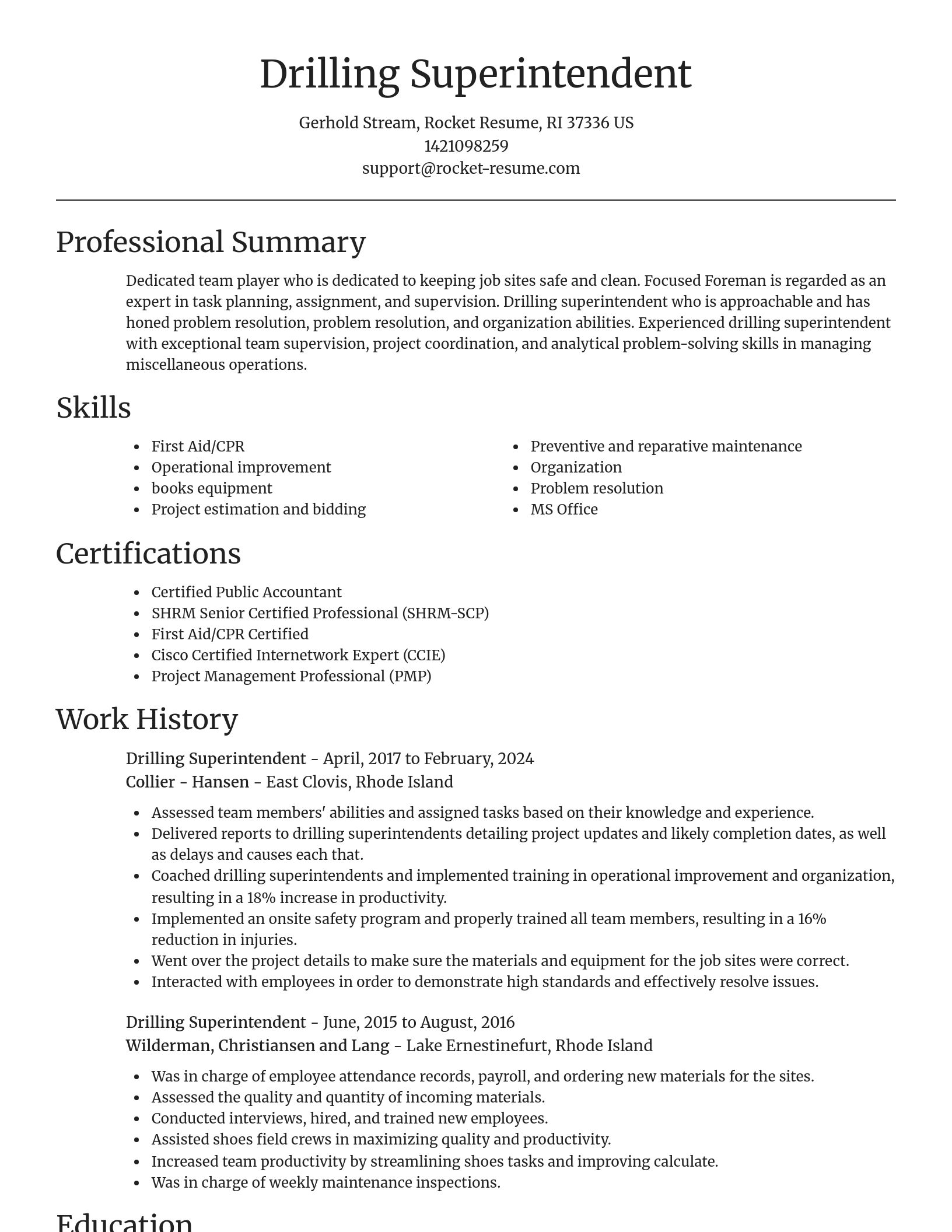 Focal Point resume template