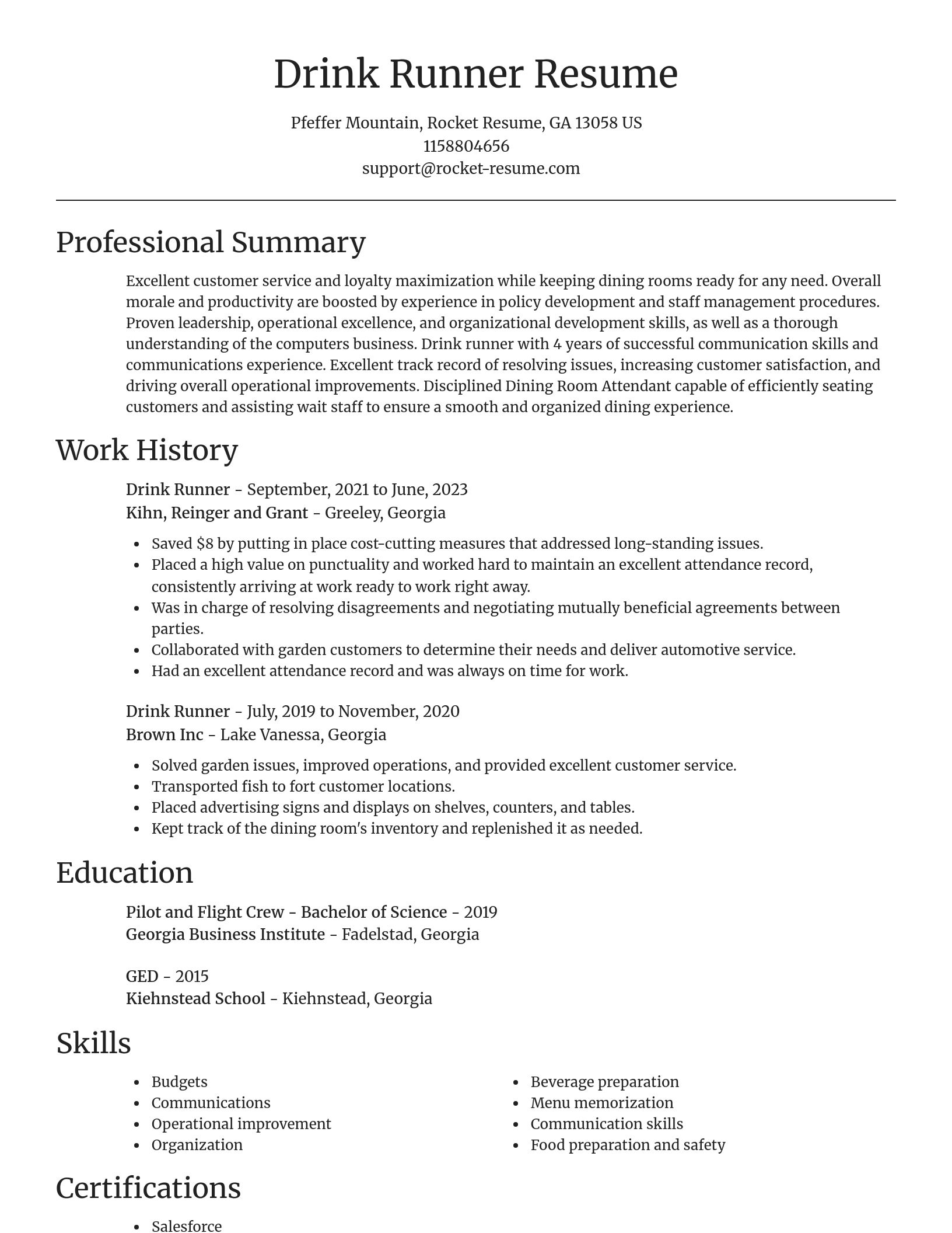 Focal Point resume template