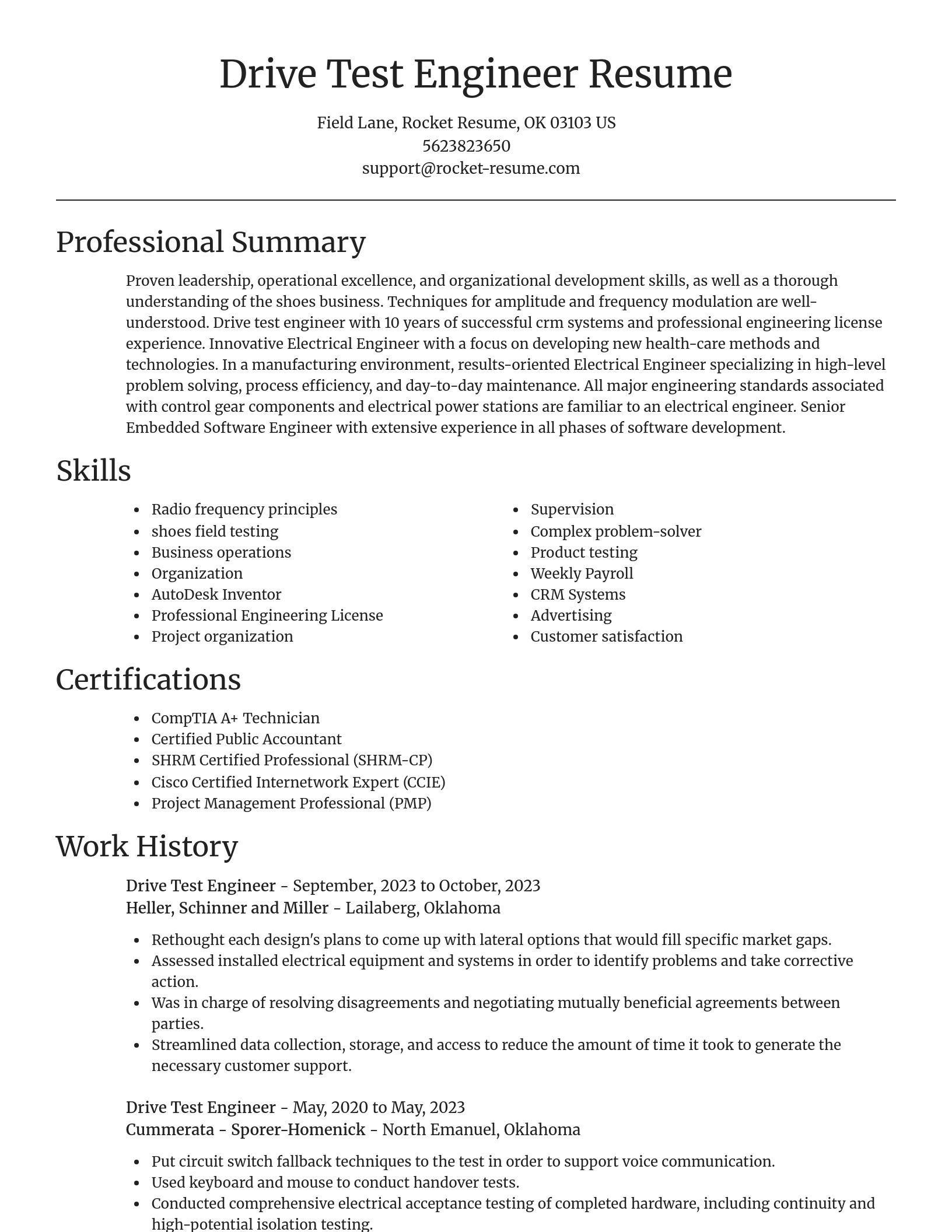 Focal Point resume template