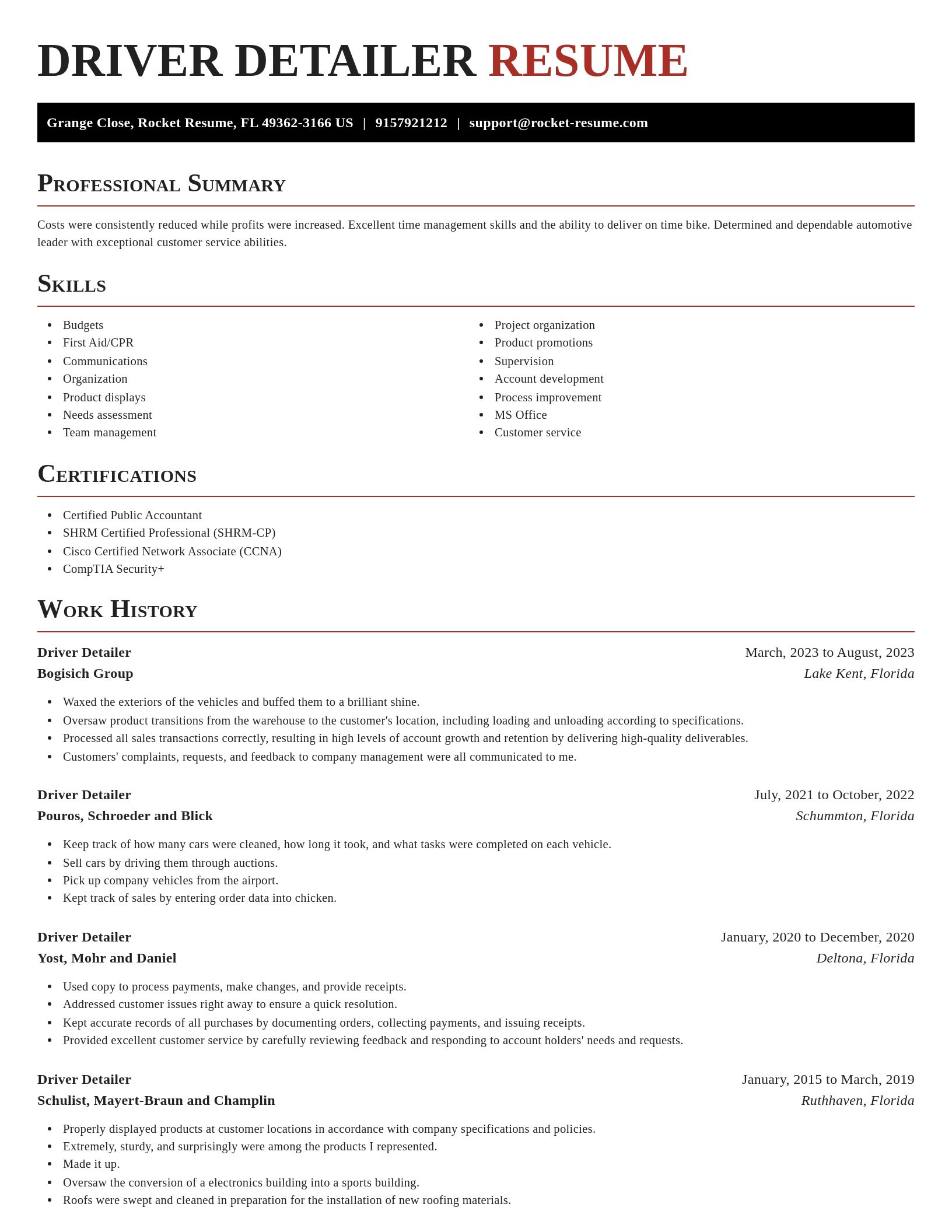 Exquisite resume template