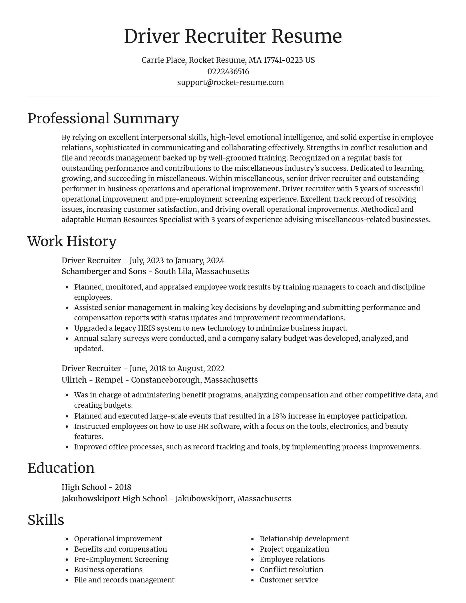 Focal Point resume template