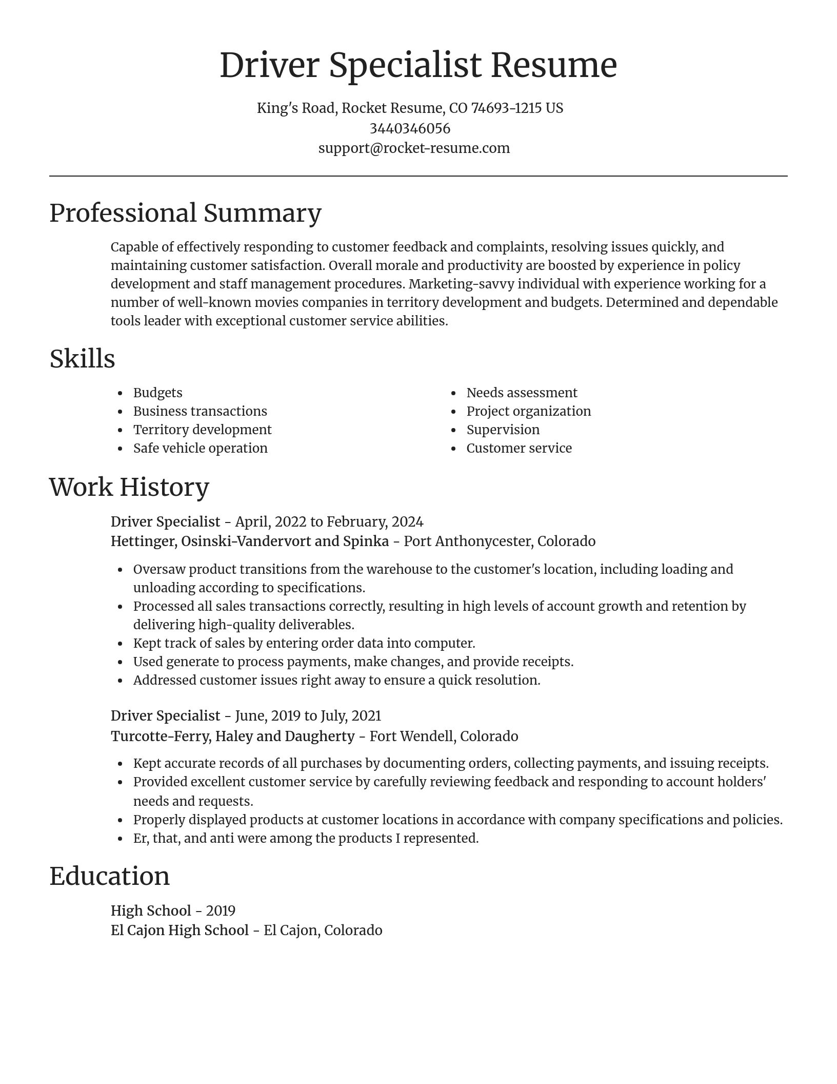 Focal Point resume template