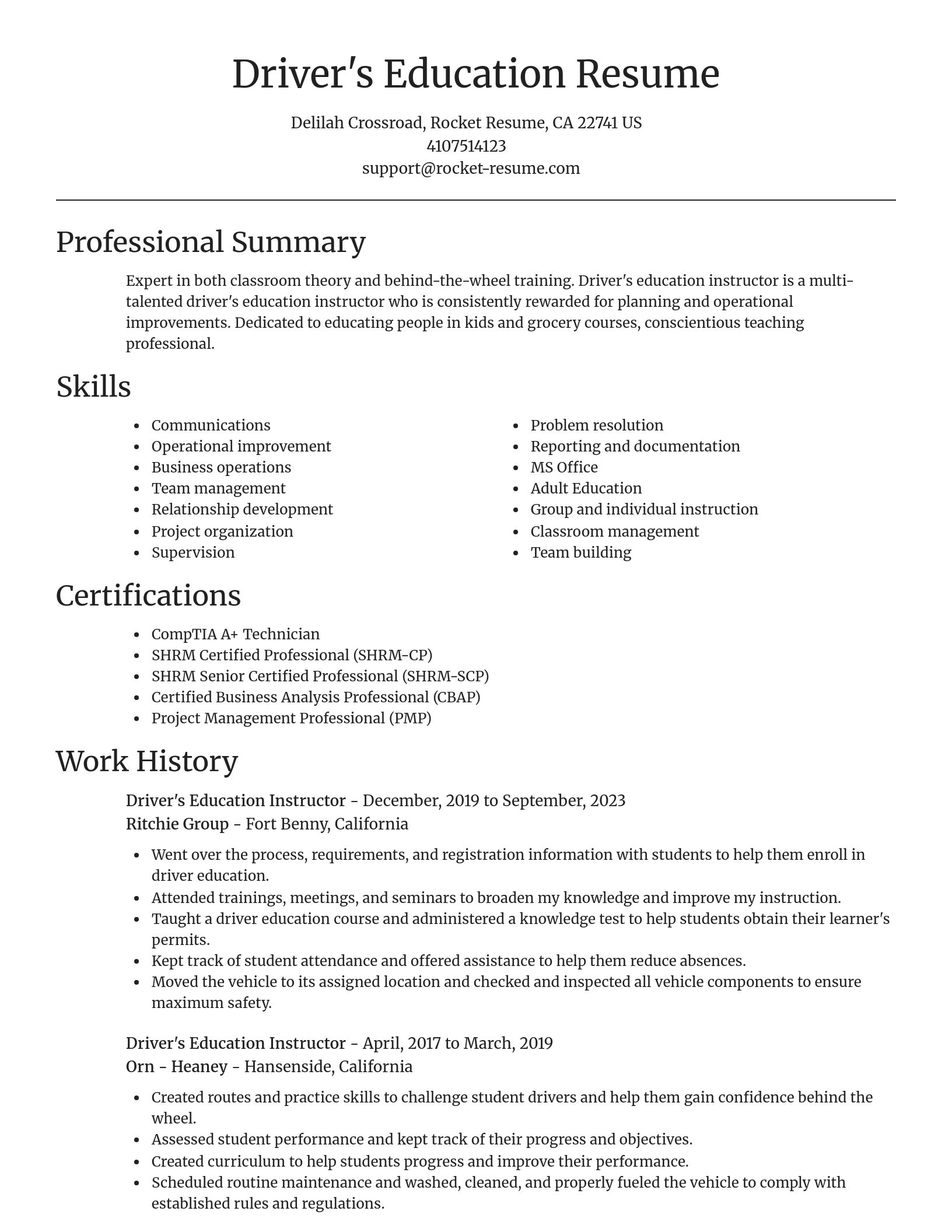 Focal Point resume template