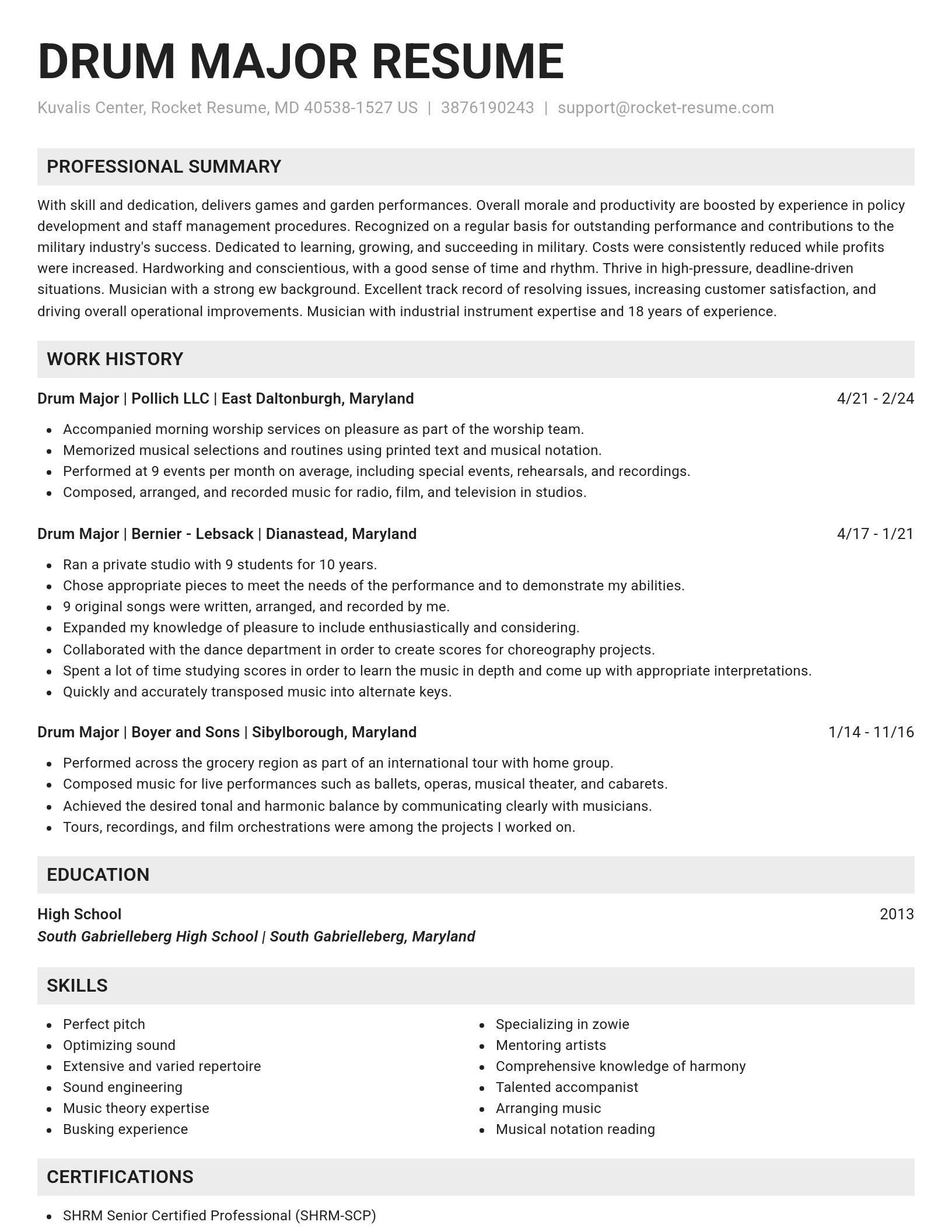 Genius resume template