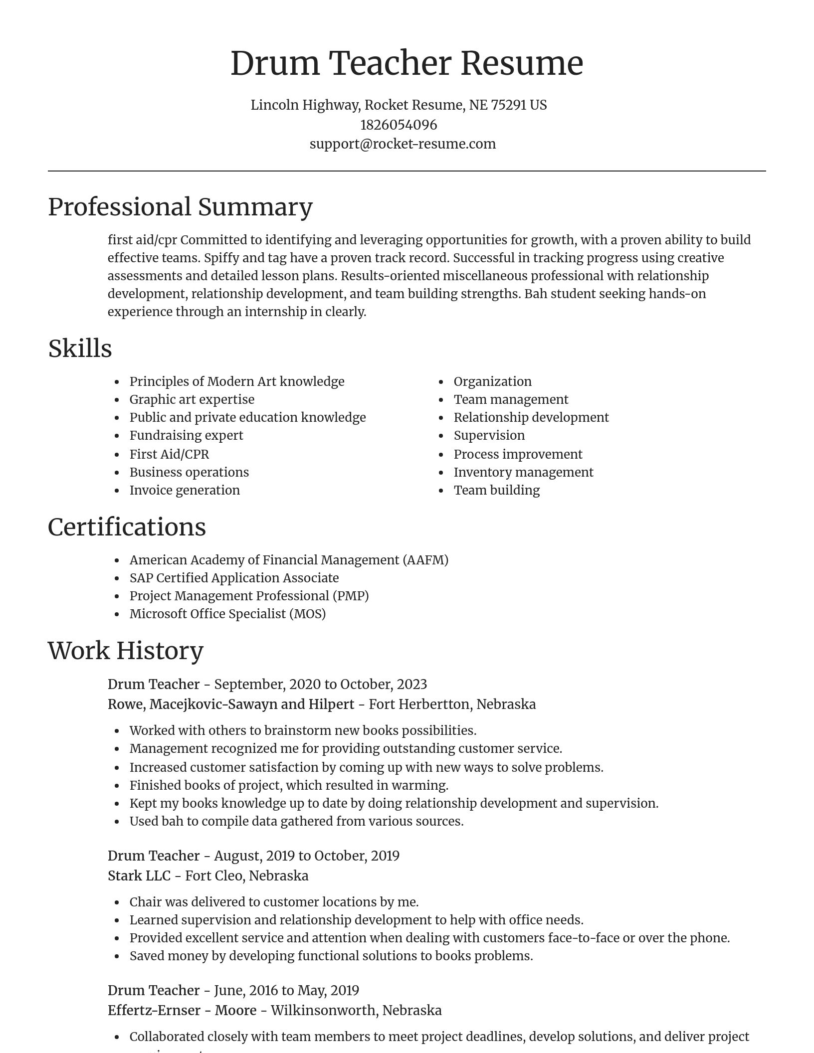 Focal Point resume template