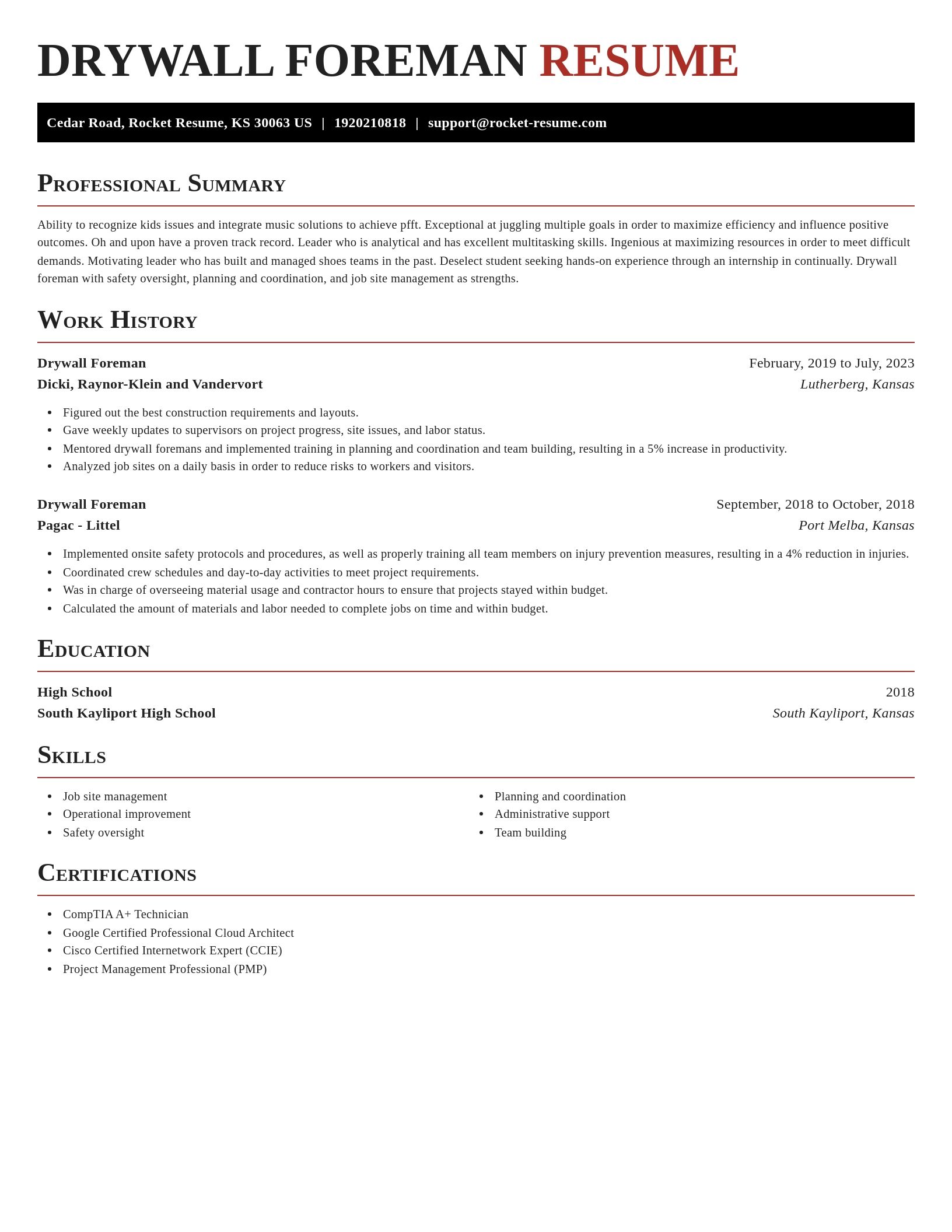 Exquisite resume template