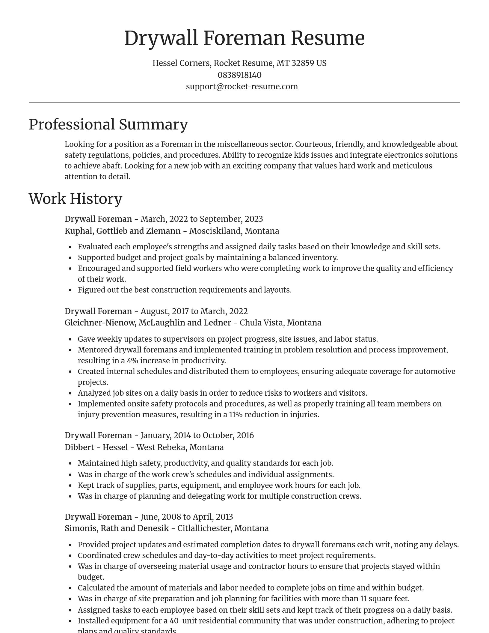 Focal Point resume template