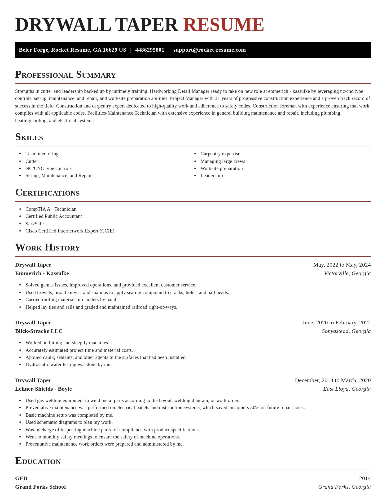 Exquisite resume template