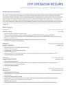 DTP Operator resume template