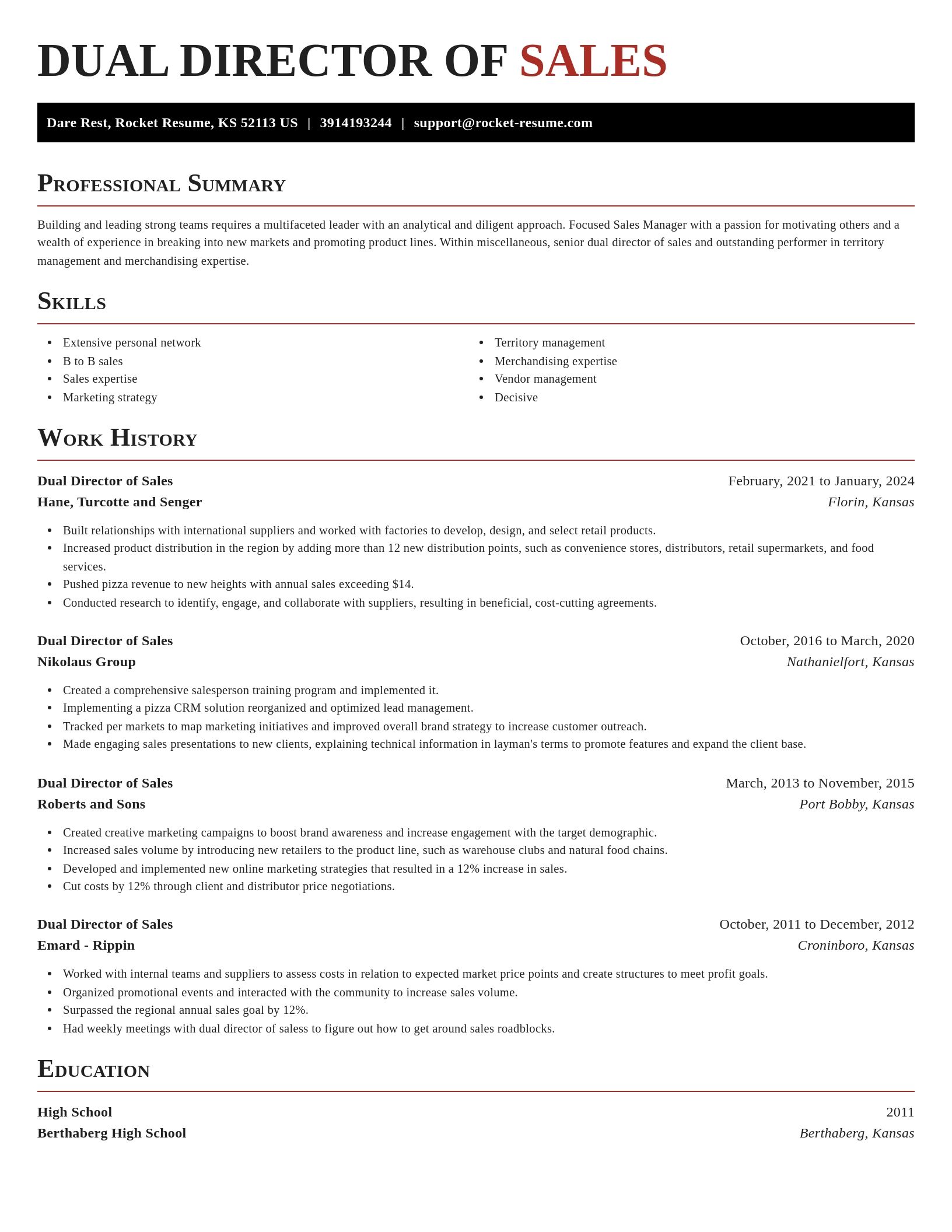 Exquisite resume template