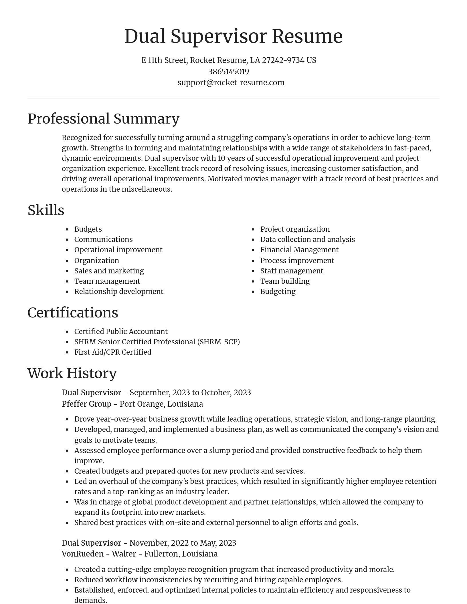 Focal Point resume template